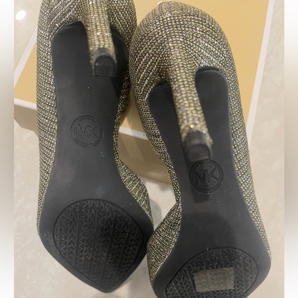 Michael Kors Glittering Silver Heels - Picture 3 of 3